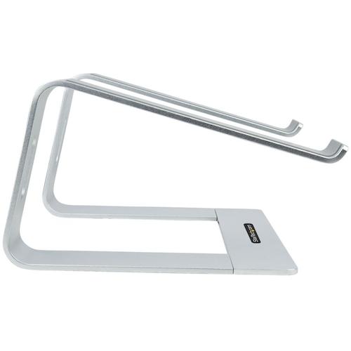 ＳｔａｒＴｅｃｈ　ノートパソコンスタンド／卓上／１３　−　１７インチ／耐荷重５ｋｇ／１６度傾斜／ラップ　トップ　ＰＣ　スタンド　LAPTOP-STAND-SILVER　1 箱