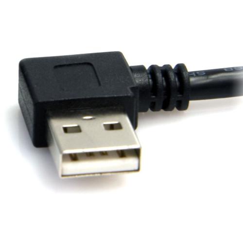 ＳｔａｒＴｅｃｈ　ＵＳＢ　２．０ケーブル／９１ｃｍ／Ｔｙｐｅ−Ａ　−　Ｔｙｐｅ−Ｂ／Ｌ型右向コネクタ／４８０Ｍｂｐｓ／オス−オス／ブラック　USB2HAB2RA3　1 袋
