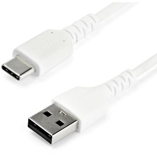 StarTech USB 2.0 Cable / 1m / Type-A - Type-C / 480Mbps / Male-Male / White / Type C - A RUSB2AC1MW 1 bag