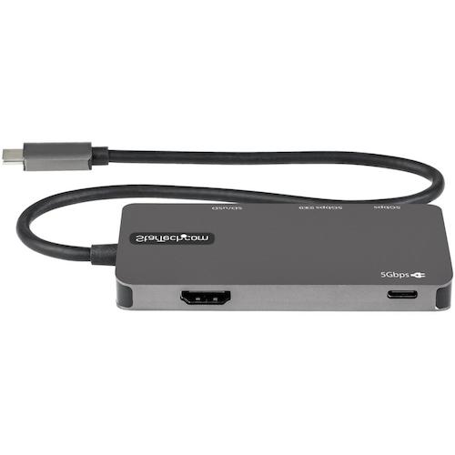 ＳｔａｒＴｅｃｈ　ドッキングステーション／ＵＳＢ−Ｃ／４Ｋ　ＨＤＭＩ／１００ＷＰＤ／ＵＳＢハブ／カードリーダー／多機能　ＵＳＢマルチハブ　DKT30CHSDPD　1 箱