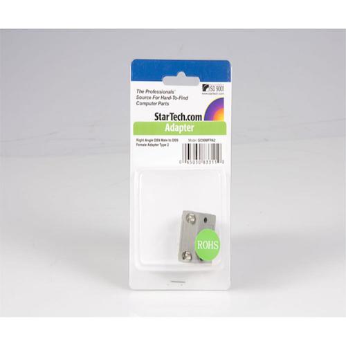 StarTech Serial Cable/Adapter/DB9 - DB9 L-Type 90 Degree/Male-Female/D-Sub 9 Pin/Gender Changer GC99MFRA2 1 Bag