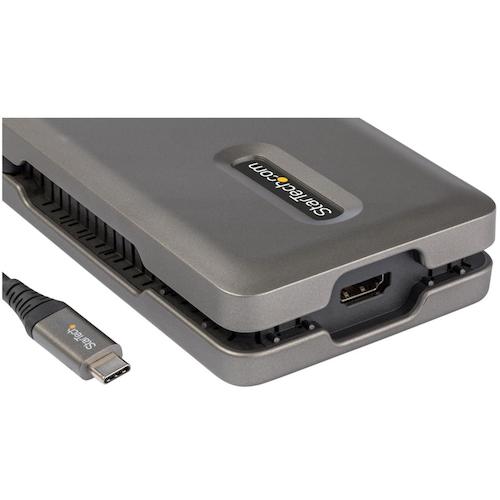 ＳｔａｒＴｅｃｈ　ドッキングステーション／ＵＳＢ−Ｃ／４Ｋ　ＨＤＭＩ／１００Ｗ／ＵＳＢハブ／イーサネット／カードリーダー／マルチハブ　DKT31CSDHPD3　1 箱