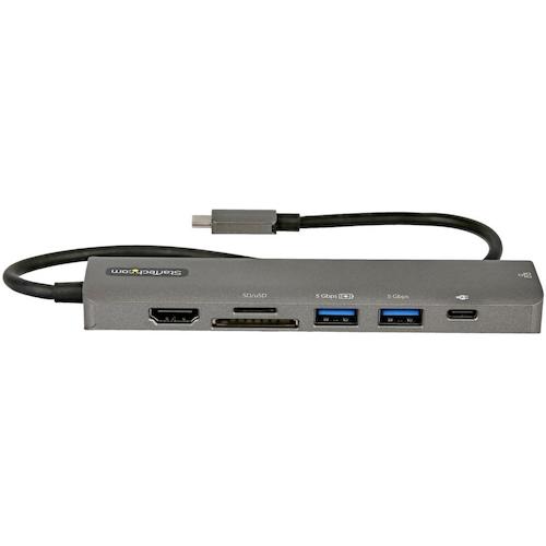 ＳｔａｒＴｅｃｈ　ドッキングステーション／ＵＳＢ−Ｃ／４Ｋ　ＨＤＭＩ／１００Ｗ／ＵＳＢハブ／イーサネット／カードリーダー／マルチハブ　DKT30CHSDPD1　1 箱