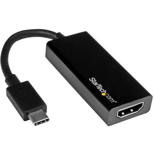 ＳｔａｒＴｅｃｈ　ディスプレイアダプター／ＵＳＢ−Ｃ　−　ＨＤＭＩ／４Ｋ３０Ｈｚ／７ｃｍケーブル／ブラック／ビデオ　変換　コンバーター　CDP2HD　1 袋