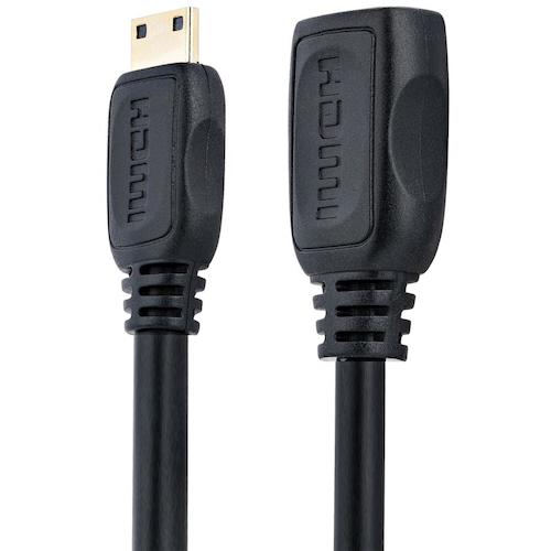 StarTech 디스플레이 어댑터/Mini HDMI-HDMI 1.4/4K30Hz/블랙/비디오 변환 컨버터 HDACFM5IN 1봉