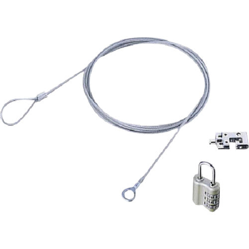 ELECOM Security Wire for Security Slots/Dial Type ESL-10 1 pc