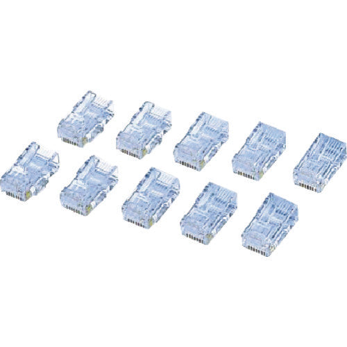 エレコム　ＣＡＴ６対応ＲＪ４５コネクタ１０個　LD-6RJ45T10　1 袋