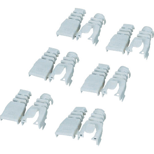 ELECOM Connector Protective Cover, Retrofit Type, 6 Pieces (Light Gray), LD-ABLG6, 1 Pack