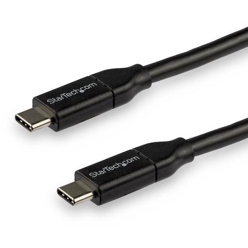 StarTech USB-C 케이블/3m/USB 2.0/480Mbps/Type-C-Type-C/100W/수컷-수컷/블랙 USB2C5C3M 1봉