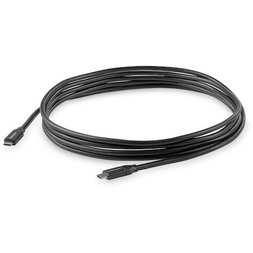 StarTech USB-C 케이블/3m/USB 2.0/480Mbps/Type-C-Type-C/100W/수컷-수컷/블랙 USB2C5C3M 1봉
