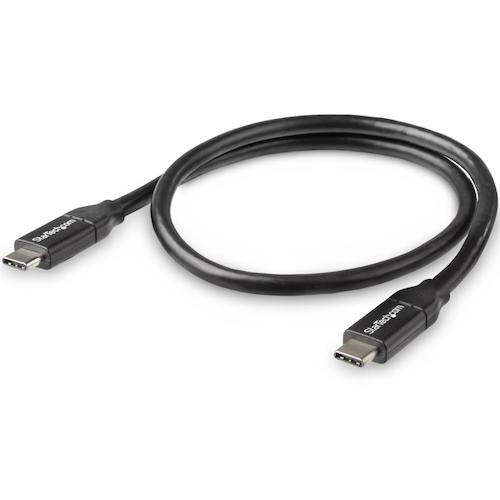 StarTech USB-C 케이블/50cm/USB 2.0/480Mbps/Type-C-Type-C/100W/수컷-수컷 USB2C5C50CM 1봉
