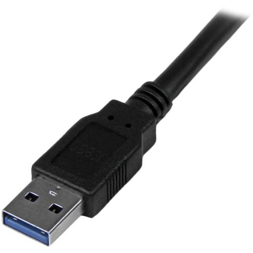 StarTech USB 3.0 케이블/1.8m/Type-A-Type-A/5Gbps/수컷-수컷/블랙/타입 A USB3SAA6BK 1봉