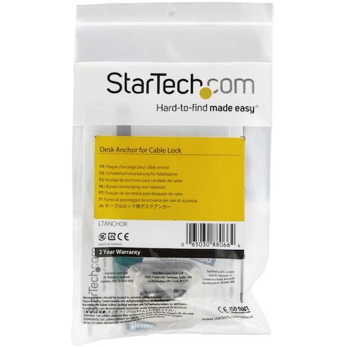 StarTech Anchor Point for Security Wire Lock / Anti-theft for Laptops / 4.6cm x 4.4cm x 2.8cm LTANCHOR 1 Pack