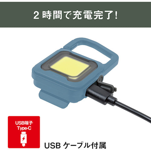 ｍｕｓａｓｈｉ　充電式スーパーフラッシュライト６Ｗマリンブルー　COB-WL009MB　1 個