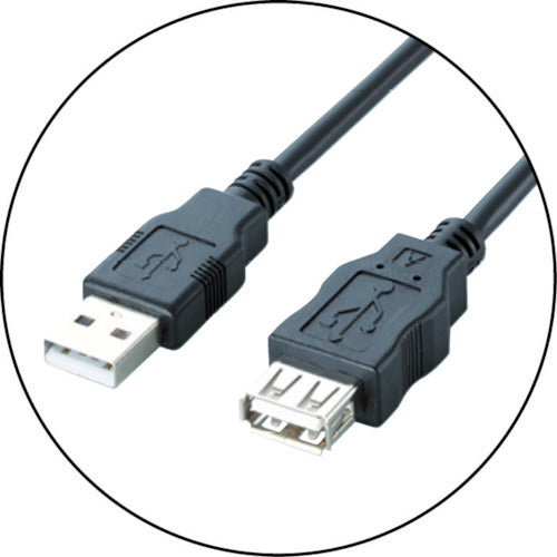 ELECOM EUROHS 지령 준거 에코 USB2.0 연장 케이블 3m 블랙 U2C-JE30BK 1개