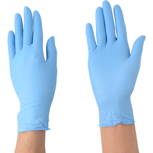 S.T. Model Robe Nitrile Disposable Gloves (Powdered) SS Blue NO981 NO981SS-B 1 Box