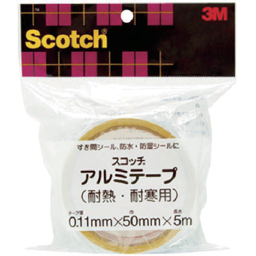 ３Ｍ　スコッチ　アルミテープ　耐熱・耐寒用　２５ｍｍ×５ｍ　KAL-25　1 巻