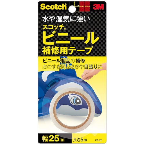 ３Ｍ　スコッチ　ビニール補修用テープ　２５．４ｍｍ×５．０８ｍ　PA-25　1 個