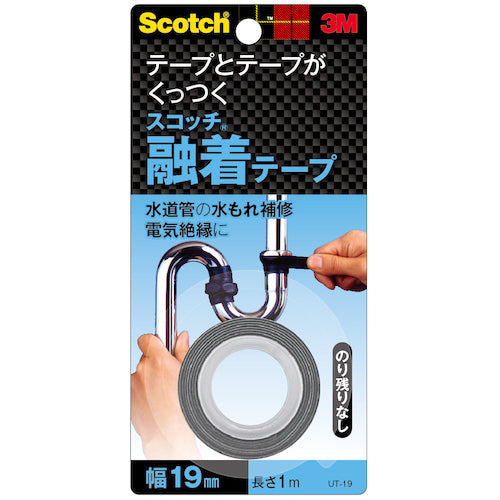 ３Ｍ　スコッチ　融着テープ　１９ｍｍ×１ｍ　UT-19　1 巻