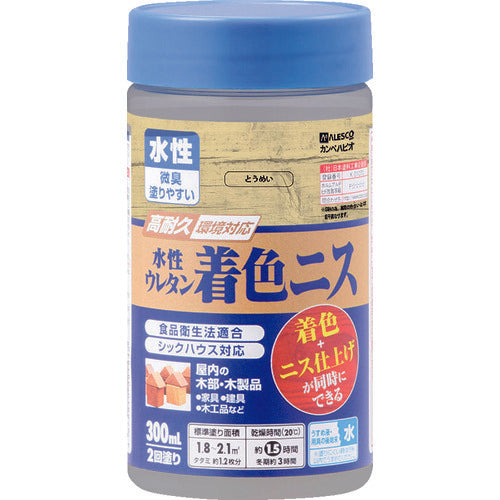 ＫＡＮＳＡＩ　水性ウレタン着色ニス　３００ＭＬ　とうめい　00707654002300　1 個