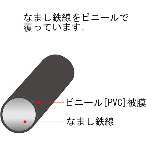DAIDOHANT 부드러운 침금(바인드선) 흑(외경) 1.2mm×(길이) 20M 10155969 1권