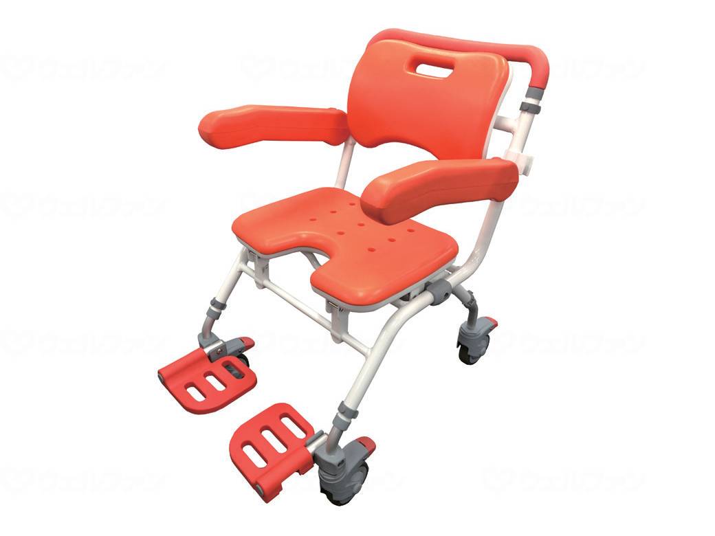 ケアメディックス移動もできるｼｬﾜｰﾁｪｱｰ　ｳｰｺﾞ君 ﾚｯﾄﾞｵﾚﾝｼﾞ