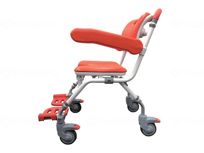 ケアメディックス移動もできるｼｬﾜｰﾁｪｱｰ　ｳｰｺﾞ君 ﾚｯﾄﾞｵﾚﾝｼﾞ