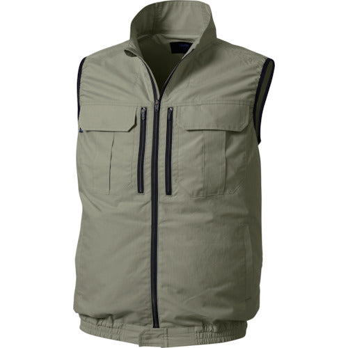 공조복 베스트 카키 그린 LL KU92300G60S4 1 착용