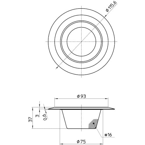 SANEI Wide-brimmed garbage strainer PH621A-L 1 unit