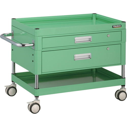 TRUSCCO 툴 왜건 팔콘 왜건 750X500 인출부 고무 바퀴 영 그린색 FAW-672VZ-YG 1대