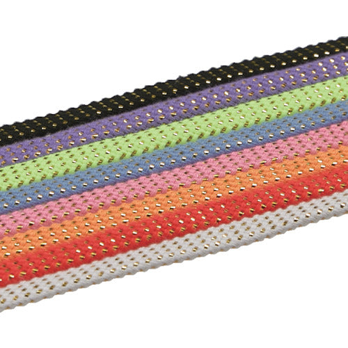 ＴＲＵＳＣＯ　一発判明カラフル靴ひも１２０ｃｍ　９色セット（ゴールドラメ）　SKH-9GSET　1 Ｓ