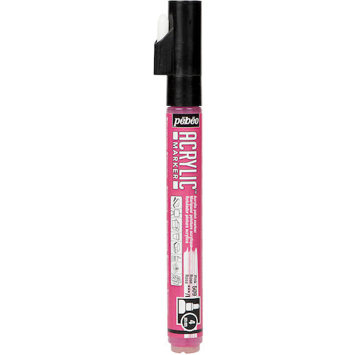 ペベオ　アクリリックマーカー　４ｍｍ　中太ラウンド　ピンク　205809　1 本