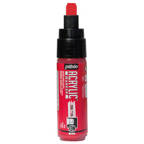 ペベオ　アクリリックマーカー　「５−１５ｍｍ」チズルフラットレッド　201708　1 本