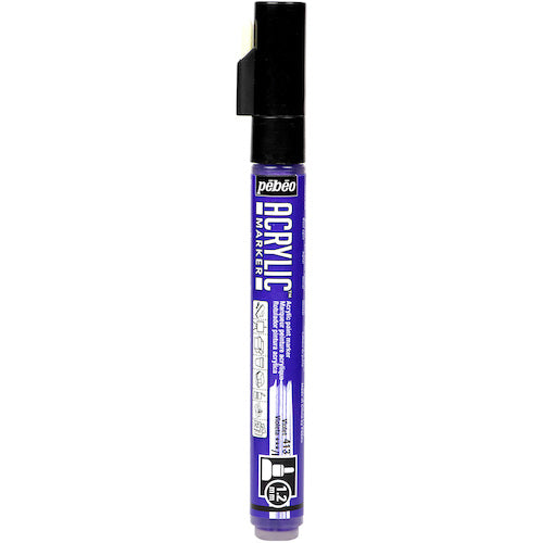 페베오 아크릴 마커 1.2mm 얇은 라운드 바이올렛 205713 1 개