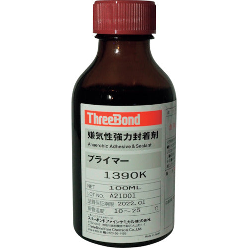 ＴＨＲＥＥＢＯＮＤ　嫌気性封着剤用硬化促進剤　１００ＭＬ（１３９０ＫＬ）　TB1390K　1 本