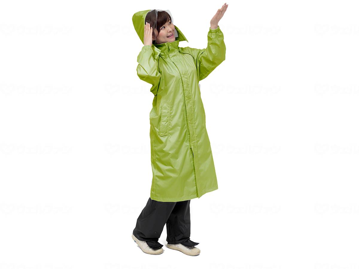Tokiwa Rain Guide Cycling Rain Coat Forest Green L