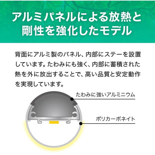 ｅｃｏｒｉｃａ　直結専用　直管形ＬＥＤランプ　高出力４０形　昼白色（５０００Ｋ）タイプ　ECL-LD40FAN　1 本