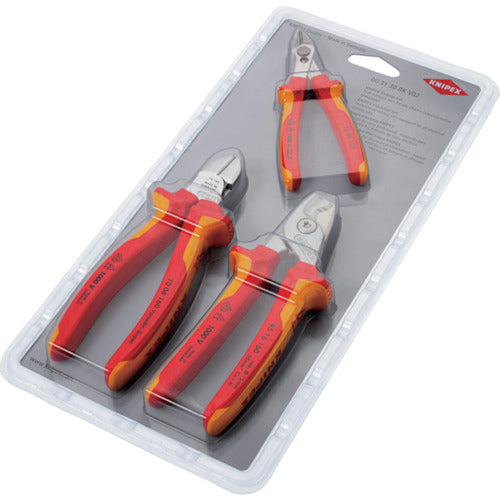 ＫＮＩＰＥＸ　絶縁工具３点セット（ニッパー２種類、ケーブルカッター）　003130BKV02　1 Ｓ