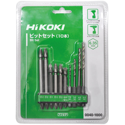 ＨｉＫＯＫＩ　ビットセット（１０本入）　0040-1000　1 PK