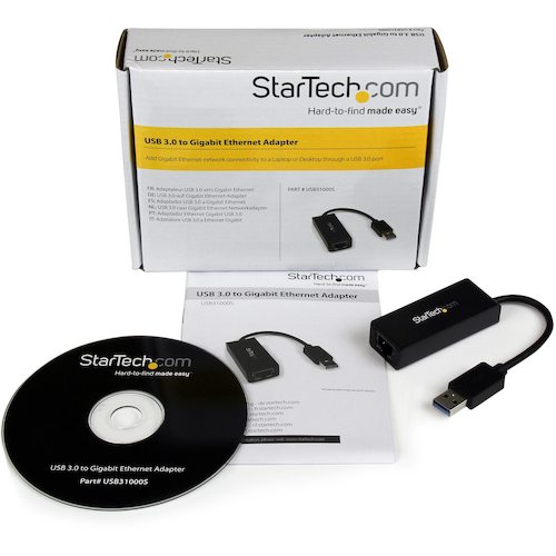 ＳｔａｒＴｅｃｈ　ＵＳＢ　３．０−Ｇｉｇａｂｉｔ　Ｅｔｈｅｒｎｅｔ　ＬＡＮアダプタ　USB31000S　1 個