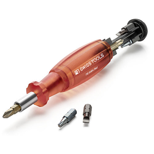PB 스위스 툴즈 교환식 비트 드라이버 「인사이더」 레드(BOX들이) 6464REDCBB 1 S