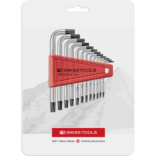 PB 스위스 툴즈 410H6-45CN L형 헥스로 브렌치 세트 12개 세트(블리스터 팩 포함) 410H6-45CN 1 S