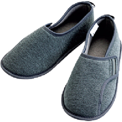 아유미 방재 룸 슈즈(밟기 방지재 내장) 그레이 3 L(26.5~27.5 CM) 46060110061 1 다리