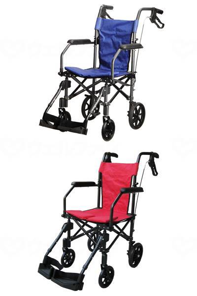 ユーキ・トレーディング折り畳み式軽量介助車　ﾊﾝﾃﾞｨﾗｲﾄﾌﾟﾗｽ ﾌﾞﾙｰ 38