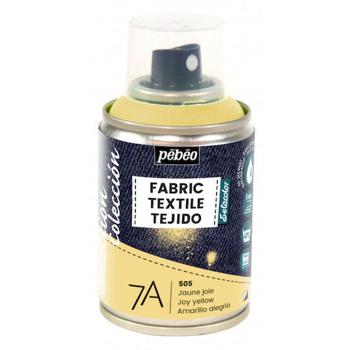 Pebeo Water-Based Acrylic Spray for Fabric, Setaspray, 100ml, Joy Yellow, 805505, 1 Bottle