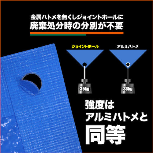 ＴＲＵＳＣＯ　ブルーシート　エコブルーターピーシート＃３０００　幅１．８ｍＸ長さ３．６ｍ　TP-1836A　1 枚