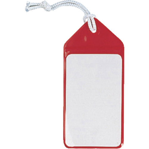 Kyoei Plastic Name Tags, 5 pieces, Red, C-80-5-R, 1 bag