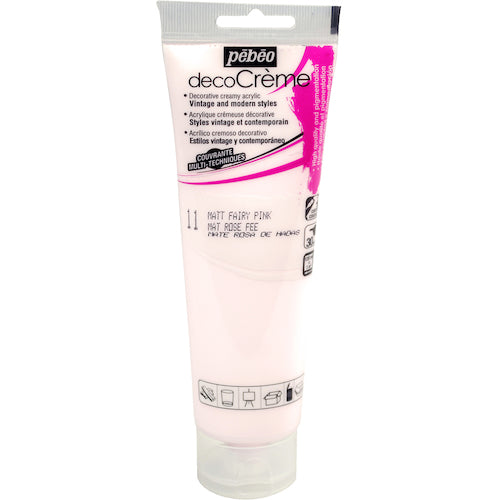 Pebeo Deco Cream 120ml Matte Fairy Pink 089011 1 bottle