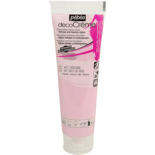Pebeo Deco Cream 120ml Matte Rosewood 089015 1 bottle