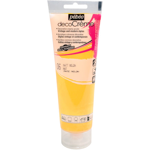 Pebeo Deco Cream 120ml Matte Melon 089006 1 bottle